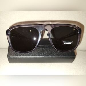 Burberry B 4286 3798/81 Black Frame Black Lenses Sunglasses NEW